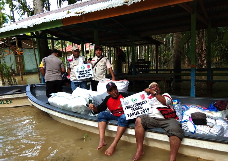 HILMI-FPI dan Dua Majelis di Papua Bantu Korban Banjir Sentani