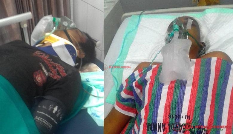 Kondisi Aji Hermono, terbaring koma di RS Saiful Anwar, Kota Malang.