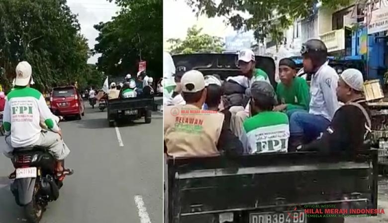 Perjalanan tim relawan DPW FPI Makassar ke korban tanah longsor yang belum tersentuh relawan di Kabupaten Gowa