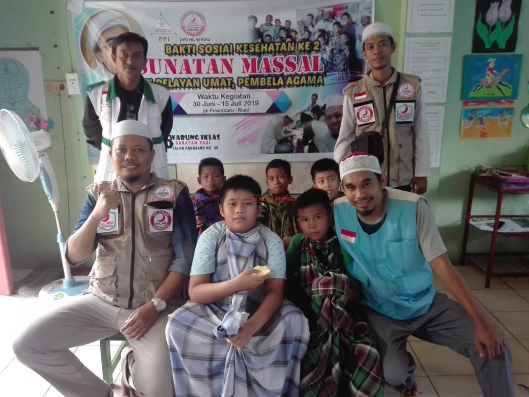 Untuk Kedua Kalinya, HILMI-FPI Riau Gelar Program Khitanan Massal Cuma-Cuma
