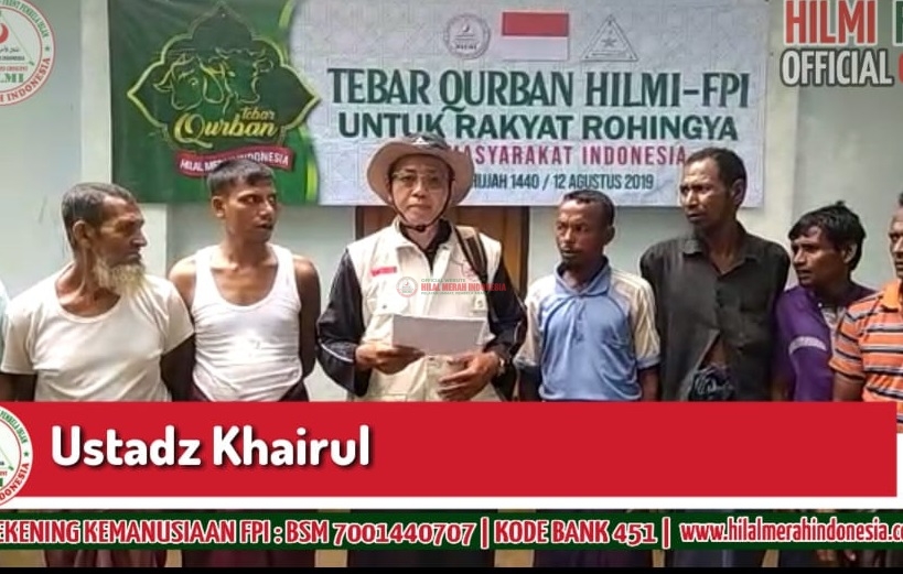 Jalankan Amanat Umat, HILMI-FPI Sembelih 11 Sapi Qurban di Rohingya