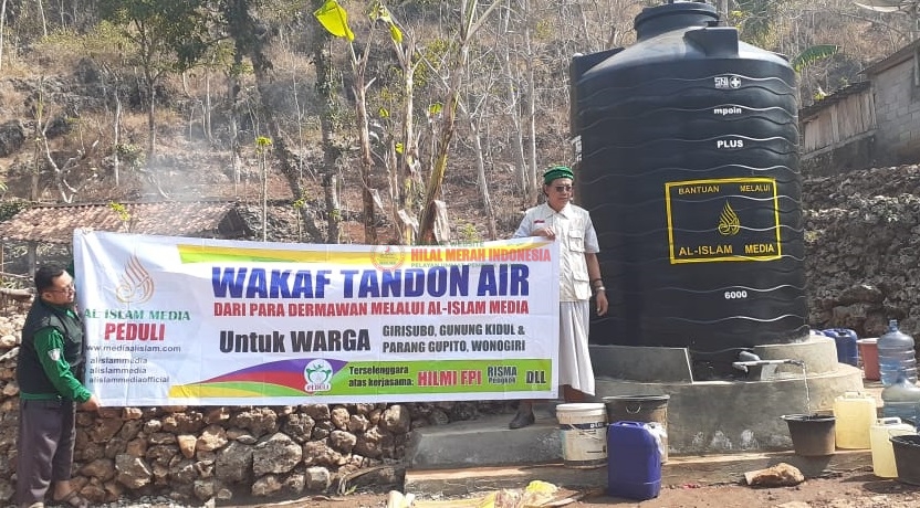 HILMI-FPI & Al-Islam Peduli Salurkan Tandon Air ke Wilayah Jawa Tengah