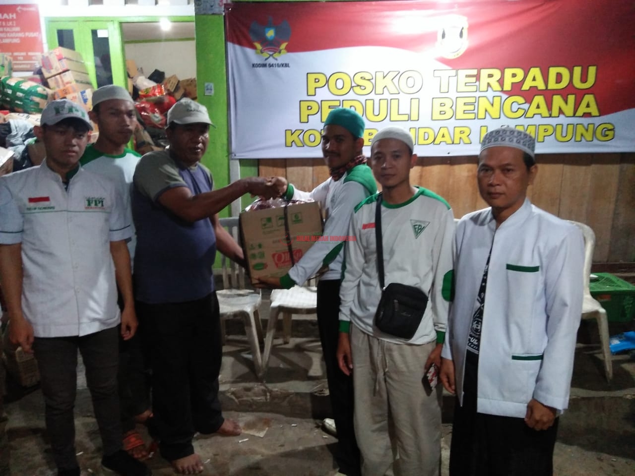 HILMI-FPI Lampung Salurkan Bantuan untuk Korban Kebakaran Kaliawi