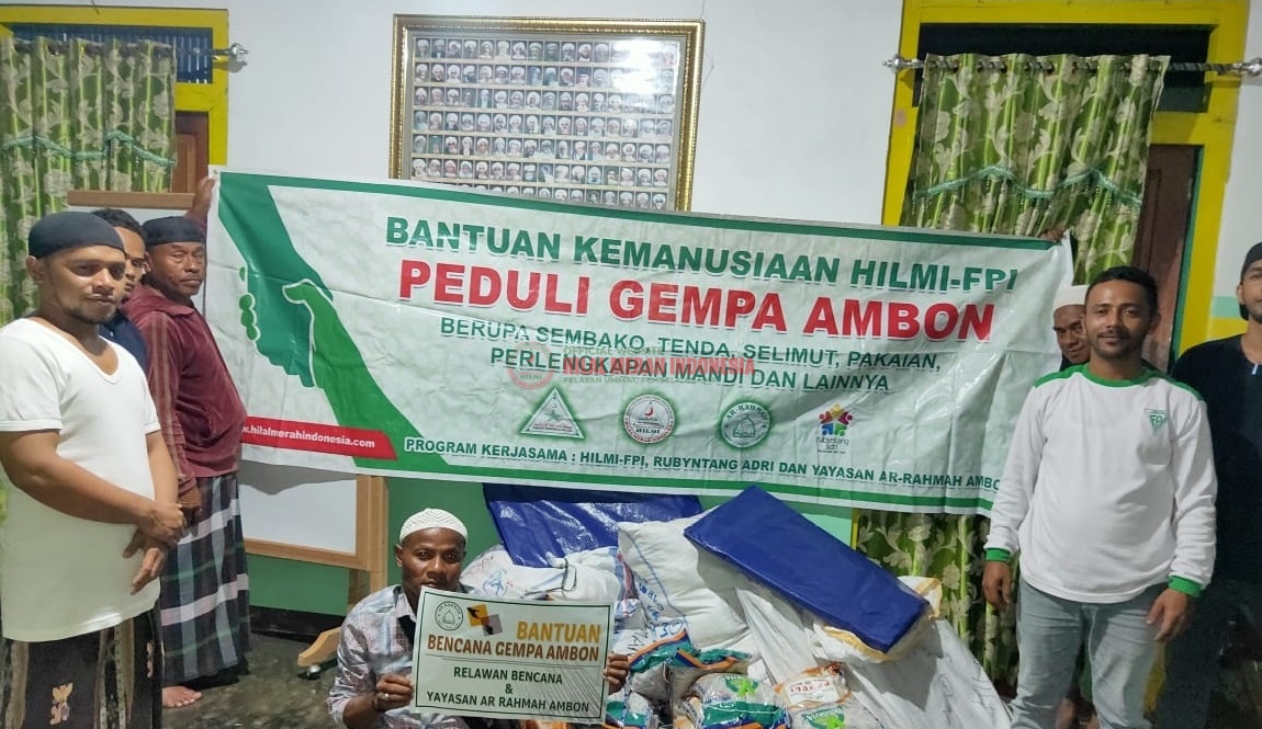HILMI-FPI masih bertahan dilokasi gempa Maluku untuk memberikan bantuan