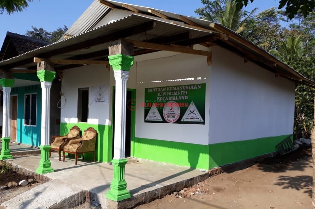 Rubuh Diterjang Angin Kencang, HILMI FPI Bangun Kembali Rumah Di Kota Malang