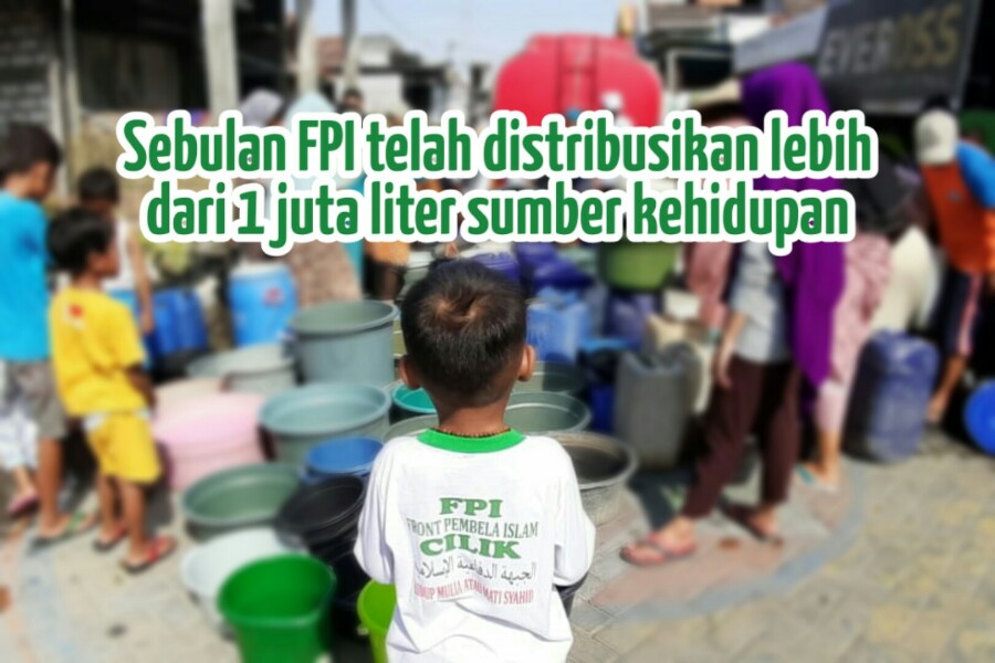 Sebulan FPI Telah Distribusikan Lebih Dari 1 Juta Liter Sumber Kehidupan