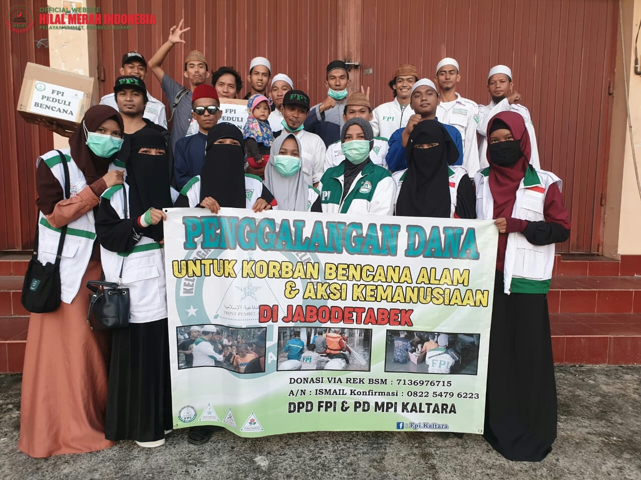 HILMI FPI Kaltra Lakukan Aksi Solidaritas Penggalangan Dana Bencana Banjir
