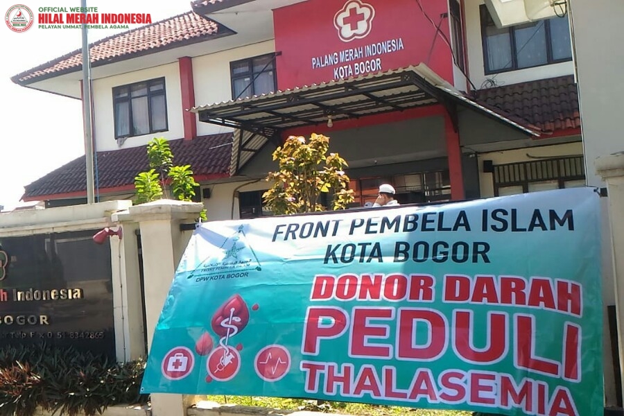 Peduli Thalassemia FPI Kota Bogor Lakukan Donor Darah