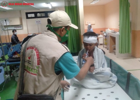 HILMI FPI Kota Bekasi Bantu Pengobatan Anak Pemulung Yang Bocor Dibagian Kepala