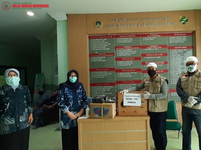 HILMI FPI Gresik Salurkan APD ke Rumah Sakit Umum Daerah Ibnu Sina