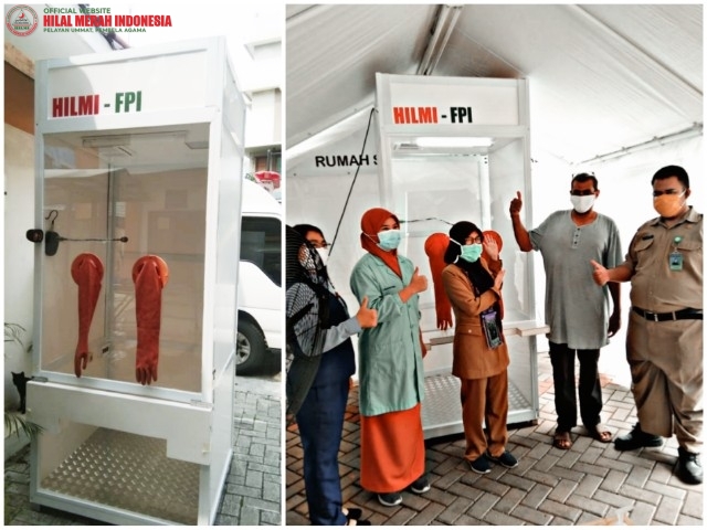 Lindungi Tenaga Medis dan Pasien, HILMI FPI Donasikan 15 Bilik Swab Tes COVID-19 ke Beberapa Rumah Sakit di Jakarta