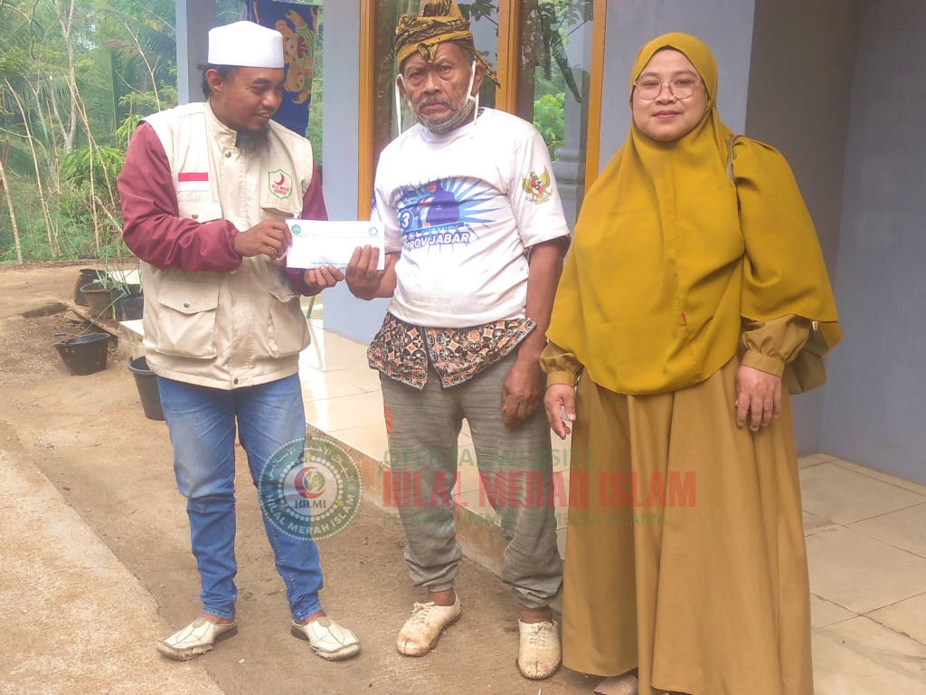 Rumah Warga Lansia Terbakar, HILMI-FPI Kab.Ciamis Kirim Santunan