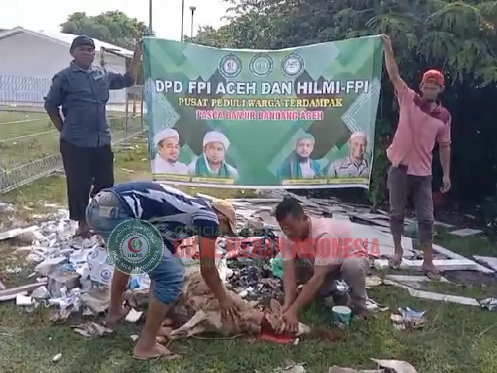 DPP HILMI FPI dan DPD FPI Aceh Salurkan 6 Ekor Gibas untuk Malam Ganjil Ramadan