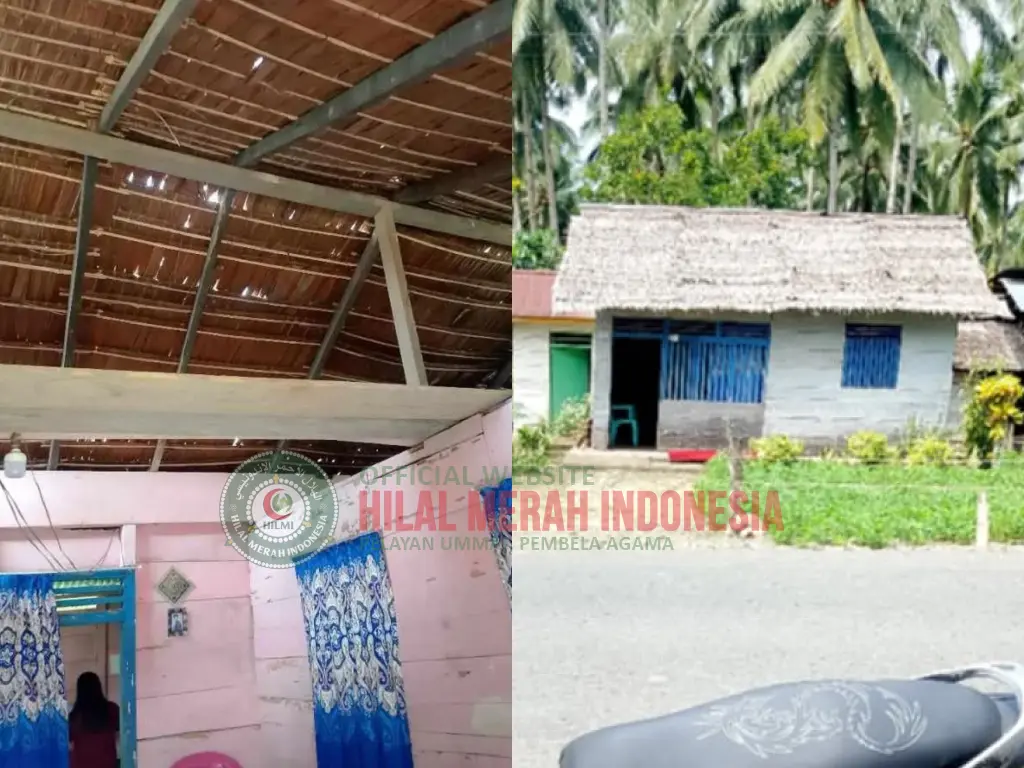 Hilmi Atap Rumah Nenek Rosdiana Diperbaiki, Relawan Hadirkan Harapan Baru di Bolaang Mongondow