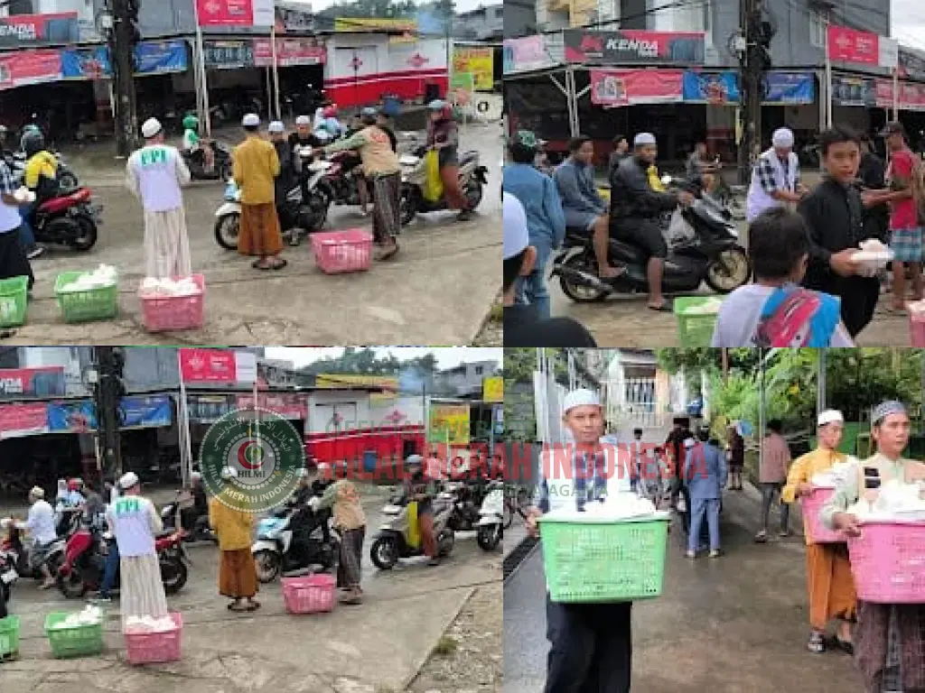 Jumat Berkah di Samarinda, DPD FPI Kaltim dan HILMI Bagikan 200 Kotak Nasi