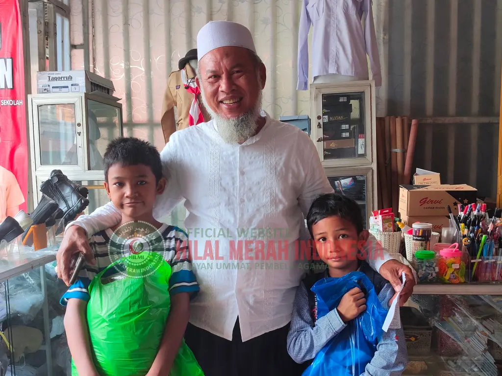 HILMI-FPI Sumut Salurkan Bantuan Pendidikan untuk Dua Anak Yatim di Medan Sumut