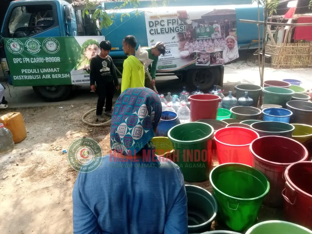 Tahap Kelima, HILMI dan FPI Perluas Distribusi Air Bersih ke 19 Titik di Kabupaten Bogor