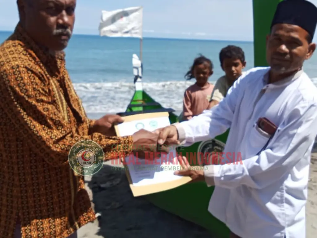 Bangkitkan Kembali Harapan Nelayan Pascabanjir Bandang, HILMI-FPI Serahkan Dua Perahu Jaring di Aceh Utara 1